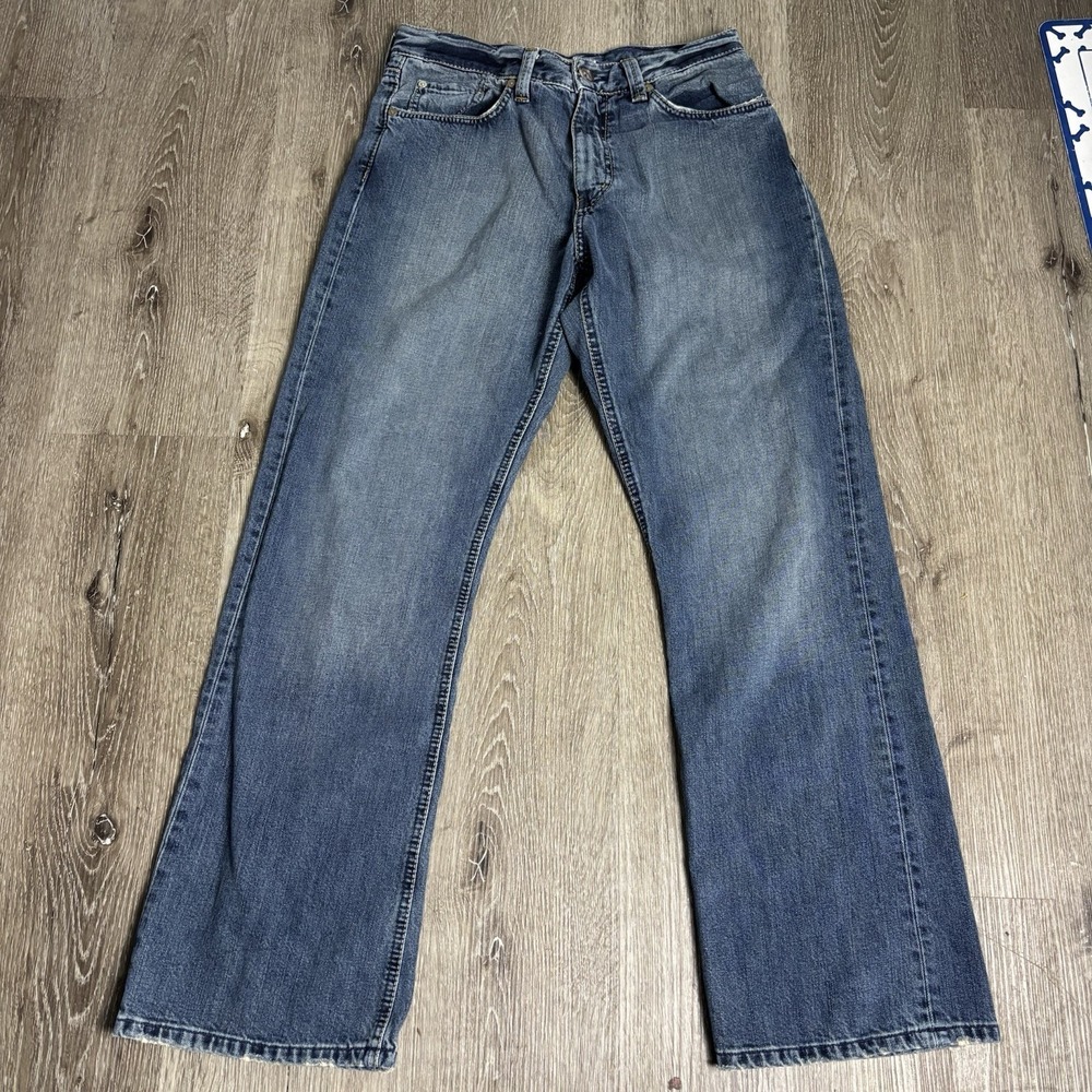 Mavi Matt 337 Men's 30x30 Boot Cut Blue Low Rise Zip Fade Jeans